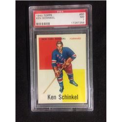 1960 TOPPS #50 KEN SCHINKEL (NM 7) PSA