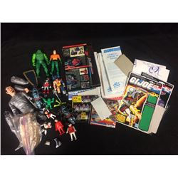 ACTION FIGURES & GI JOE CARDS LOT