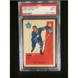 1959 PARKHURST #23 TIM HORTON (NM 7) PSA