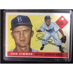 1955 Topps #92 Don Zimmer Brooklyn Dodgers