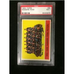 1963 TOPPS #65 RANGERS TEAM (NM 7) PSA