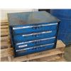 Image 1 : 20" x 16" x 15", 4 Shelf Metal Tool Organizer with Contents