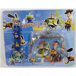 NEW TOY STORY 3 WATCH AND CHANGE BAG COMBO