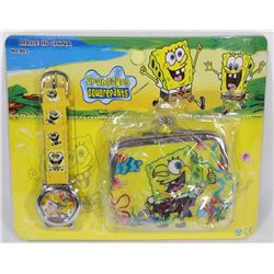 NEW SPONGEBOB WATCH AND CHANGE BAG COMBO