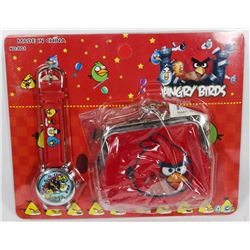 NEW ANGRY BIRDS WATCH AND CHANGE BAG COMBO