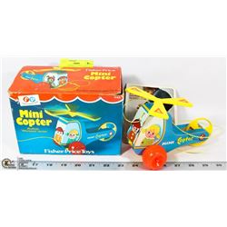 1970 FISHER PRICE MINI COPTER IN ORIGINAL BOX