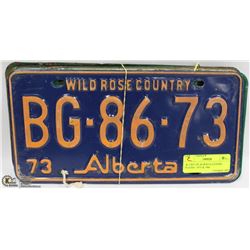 2 SET OF ALBERTA LICENSE PLATES - 1973 & 1968