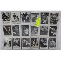 18 VINTAGE HORROR COLLECTOR CARDS.