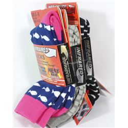 LOT OF 3PACK LADIES HEAT WAVE SOCKS