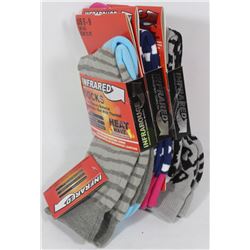LOT OF 3PACK LADIES HEAT WAVE SOCKS