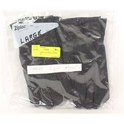 2 PACK LADIES LEATHER GLOVES SIZE LARGE