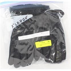 2 PACK LADIES LEATHER GLOVES SIZE X-LARGE