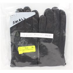 2 PACK MENS LEATHER GLOVES SIZE SMALL