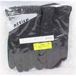 2 PACK MENS LEATHER GLOVES SIZE MEDIUM