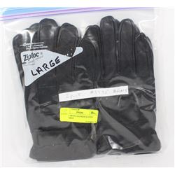 2 PACK MENS LEATHER GLOVES SIZE LARGE