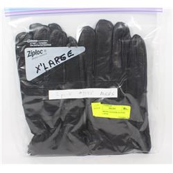 2 PACK MENS LEATHER GLOVES SIZE X-LARGE