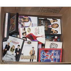 BOX OF 30 ASSORTED DVD'S