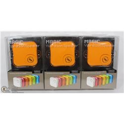 LOT OF 3 MAGIC VIBRATION SPEAKERS