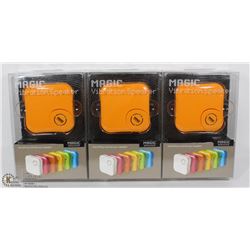 LOT OF 3 MAGIC VIBRATION SPEAKERS