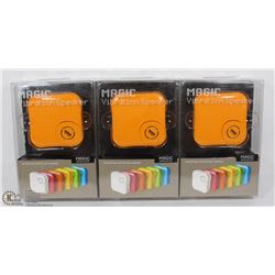 LOT OF 3 MAGIC VIBRATION SPEAKERS