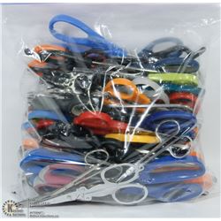 BAG OF ASSORTED SCISSORS
