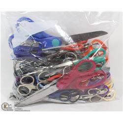 BAG OF ASSORTED SCISSORS