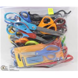BAG OF ASSORTED SCISSORS