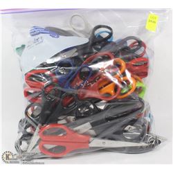 BAG OF ASSORTED SCISSORS