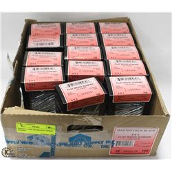 PARTIAL CASE OF 8X3 FLAT WOOD SCREWS