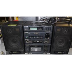 SONY FH-313 STEREO CD, TAPE, TUNER AND AUX