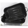 Image 1 : RECTANGLE ENAMEL ROASTING PAN