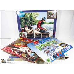 LOT OF 4 PAINT BY NUMBER KITS,