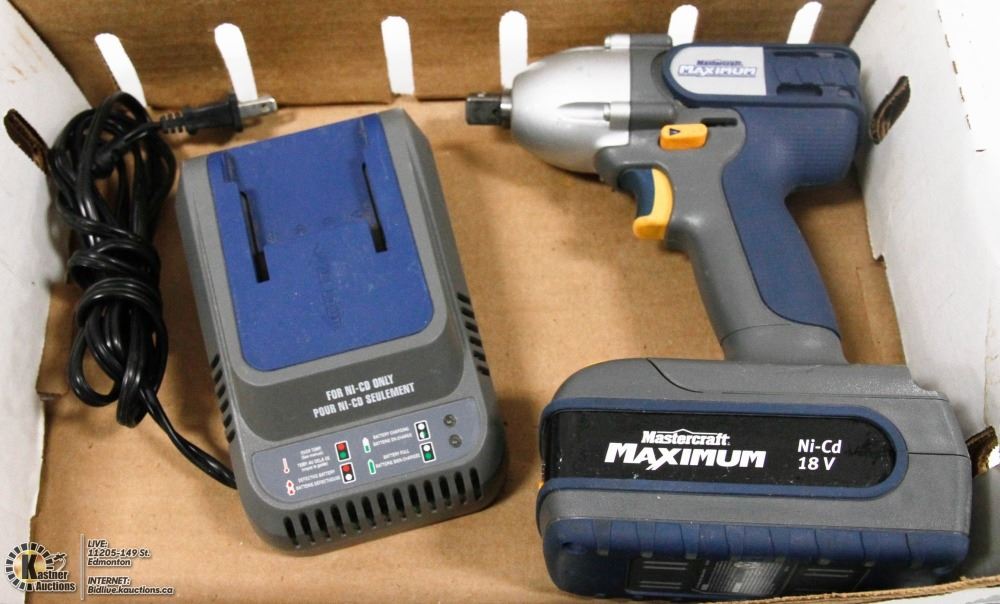 MASTERCRAFT MAXIMUM 18V 1/2" IMPACT GUN BATTERY