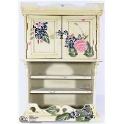 MINI HANDPAINTED WOOD CABINET