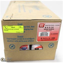 MASTERPACK 8X2-1/4 WOOD SCREWS