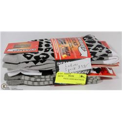 LOT OF 3PACK LADIES HEAT WAVE SOCKS