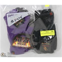 2PACK LADIES HEAT WAVE GLOVES