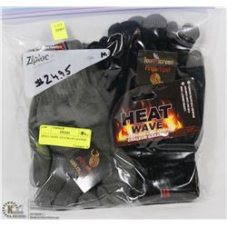 2PACK MENS  HEAT WAVE GLOVES