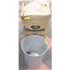 Image 1 : BOX OF 6 NEW OFFICE SIZE GARBAGE CANS
