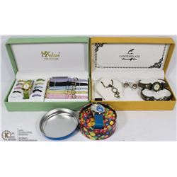 2 COMPLETE VINTAGE WATCH SETS - 1 COLLECTIBLE