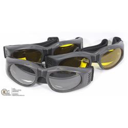 LOT OF 3 SPORTS GOGGLES