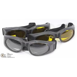 LOT OF 3 SPORTS GOGGLES