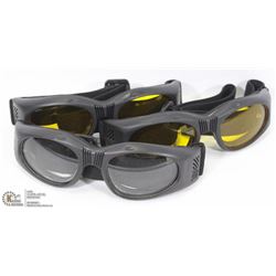 LOT OF 3 SPORTS GOGGLES