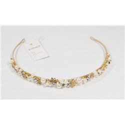 JOSHUA B GOLD AND PEARL STYLE TIARA