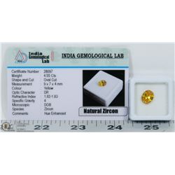 #27-NATURAL ZIRCON GEMSTONE 4.55CT