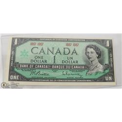 CANADIAN 1 DOLLAR CENTENNIAL  BANK NOTE