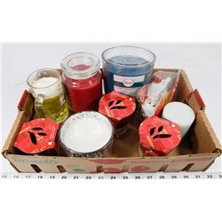 FLAT OF ASSORTED CANDLES