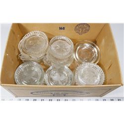 BOX 17) 26 GLASS COASTERS