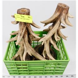 SET OF "ANTLER " LIKE CANDLE HOLDERS