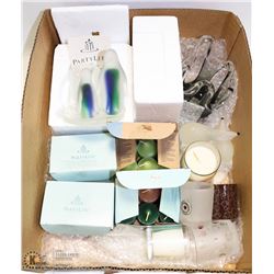 BOX FULL OF NEW PARTYLITE VOTIVE HOLDERS